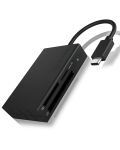 ICY BOX IB-CR401-C3, Type-C® USB 3.2 Gen 1 Kartenleser (CF, SD 4.0, micro SD 4.0), UHS-II, mit USB 3.2 Gen 1 Type-C® Hostanschluss