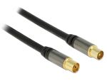 DeLOCK 88923 Koaxialkabel RG-6/U 2 m IEC Schwarz