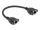 DELOCK Verlängerungskabel S/FTP RJ45 BU -> BU Cat6A 0.25m sw
