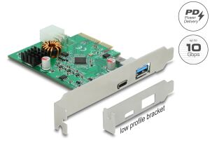 DELOCK PCI Express x4 Karte zu 1 x extern USB Type-C Buchse