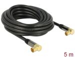 DELOCK Antennenkabel IEC 90° -> IEC 90° St/Bu...