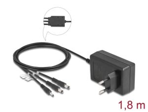 DeLOCK Externes Netzteil DC 3,5 x 1,35 mm, DC 5,5 x 2,1 mm, DC 5,5 x 2,5 mm 12,0 V / 3,0 A / 36,0 W