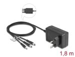 DeLOCK Externes Netzteil DC 3,5 x 1,35 mm, DC 5,5 x 2,1 mm, DC 5,5 x 2,5 mm 12,0 V / 3,0 A / 36,0 W