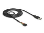 DELOCK USB Kabel TTL 6Pin Pinheader -> A Bu/St 1.80m (3,3V)