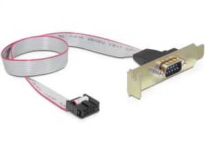 DeLOCK 89300 Serien-Kabel Grau 0,4 m DB9 9-p COM