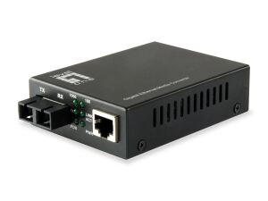 LevelOne GVT-2002 Netzwerk Medienkonverter 1000 Mbit/s 1310 nm Einzelmodus Schwarz