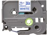 Brother TZE-243 Etiketten erstellendes Band Blau auf weiss