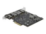 DeLOCK PCI Express x4 Karte zu 3 x USB Type-C + 2 x USB Typ-A - SuperSpeed USB 10 Gbps