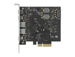 DeLOCK PCI Express x4 Karte zu 3 x USB Type-C + 2 x USB Typ-A - SuperSpeed USB 10 Gbps