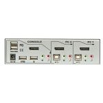 Lindy 39304 Tastatur/Video/Maus (KVM)-Switch Silber