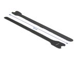 DELOCK Kabelbinder Klettverschluss 300mm 10Stk schwarz