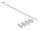 DELOCK 10" Keystone Patchpanel 12 Port Entl.schiene 1HE schw
