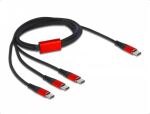 DeLOCK USB Ladekabel 3 in 1 USB Type-C zu 3 x USB Type-C...