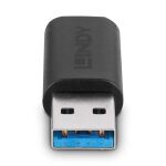 Lindy 41904 Kabeladapter USB 3.2 Type A USB 3.2 Type C Schwarz