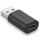 Lindy 41904 Kabeladapter USB 3.2 Type A USB 3.2 Type C Schwarz