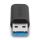 Lindy 41904 Kabeladapter USB 3.2 Type A USB 3.2 Type C Schwarz