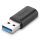 Lindy 41904 Kabeladapter USB 3.2 Type A USB 3.2 Type C Schwarz
