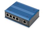 Digitus 4 Port Gigabit Netzwerk PoE Switch, Industrial, Unmanaged, 1 RJ45 Uplink