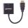 Manhattan HDMI auf VGA-Konverter, HDMI-Stecker auf VGA-Buchse, optionaler USB Micro-B-Stromport, schwarz, Polybag-Verpackung