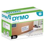 DYMO Original LabelWriter Versand/Namensschild-Etiketten | 102 mm x 59 mm | 2 Rollen mit je 575 leicht ablösbaren Etiketten (1.150 Etiketten) | für LabelWriter 4XL/5XL Etikettendrucker