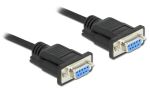 DeLOCK Seriell Kabel RS-232 D-Sub 9 Buchse zu Buchse...