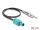 DELOCK Antennenkabel FAKRA Z-St > DIN-St RG-174 32cm sw