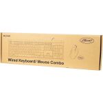Inter-Tech KM-3149R Tastatur Maus enthalten Haus USB QWERTY Russisch, US International Schwarz