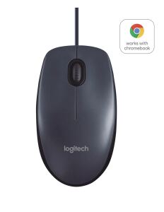 Logitech B100 Maus Büro Beidhändig USB Typ-A Optisch 800 DPI