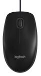 Logitech B100 Maus Büro Beidhändig USB Typ-A Optisch 800 DPI