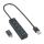 Sharkoon 4044951037582 Schnittstellen-Hub USB 3.2 Gen 1 (3.1 Gen 1) Type-C 5000 Mbit/s Schwarz