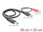 DELOCK USB-A 3.0 Stecker + USB-A Stecker > USB-A 3.0 Stecker