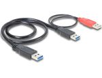 DELOCK USB-A 3.0 Stecker + USB-A Stecker > USB-A 3.0 Stecker