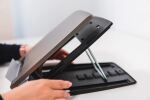 BakkerElkhuizen Ergo-Q 330 Circular Laptop-Ständer Schwarz, Grau 43,2 cm (17")