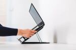 BakkerElkhuizen Ergo-Q 330 Circular Laptop-Ständer Schwarz, Grau 43,2 cm (17")
