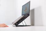 BakkerElkhuizen Ergo-Q 330 Circular Laptop-Ständer Schwarz, Grau 43,2 cm (17")