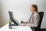 BakkerElkhuizen Ergo-Q 330 Circular Laptop-Ständer Schwarz, Grau 43,2 cm (17")