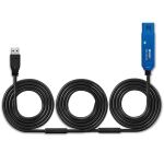 Lindy 43361 USB Kabel USB 3.2 Gen 1 (3.1 Gen 1) 20 m USB A 5 Gbit/s Schwarz