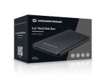 Conceptronic HDE02B Speicherlaufwerksgehäuse HDD-Gehäuse Schwarz 2.5"
