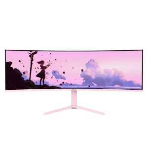 Arozzi Nova 49” Curved Computerbildschirm 124,5 cm (49") 5120 x 1440 Pixel Dual QHD LED Pink