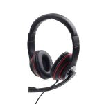 Gembird MHS-03-BKRD Kopfhörer & Headset Kabelgebunden Kopfband Gaming Schwarz, Rot