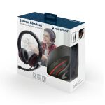Gembird MHS-03-BKRD Kopfhörer & Headset Kabelgebunden Kopfband Gaming Schwarz, Rot