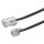 Schwaiger 3.0m RJ-11 - RJ-45 3 m Schwarz