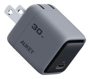 AUKEY Comet Mini Kopfhörer, Laptop, Smartphone, Tablets Grau AC Schnellladung Drinnen
