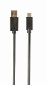 Gembird CCP-USB3-AMCM-1M USB Kabel USB 3.2 Gen 1 (3.1 Gen 1) USB C USB A Schwarz