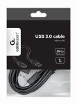 Gembird CCP-USB3-AMCM-1M USB Kabel USB 3.2 Gen 1 (3.1 Gen 1) USB C USB A Schwarz