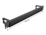 DELOCK 19" Kabelmanagement Bürstenleiste 2...