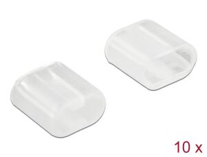 DELOCK Staubschutz Lightning-Stecker transp. 10 Stück
