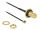 DeLOCK 89584 Koaxialkabel RP-SMA MHF Schwarz, Gold