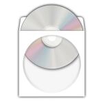 HERMA CD/DVD-Papierhüllen weiß mit Klebefläche 100 St