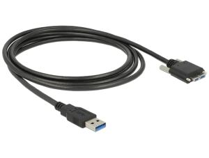 DeLOCK 83599 USB Kabel USB 3.2 Gen 1 (3.1 Gen 1) 3 m USB A Micro-USB B 5 Gbit/s Schwarz